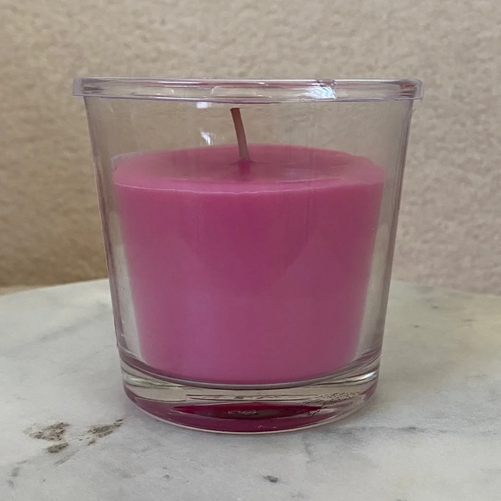 NEW IKEA Sinnlig Cherry Scented Candle | Pink